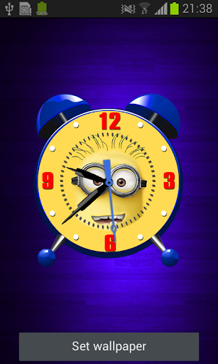 【免費個人化App】Minion Clock Live Wallpaper-APP點子