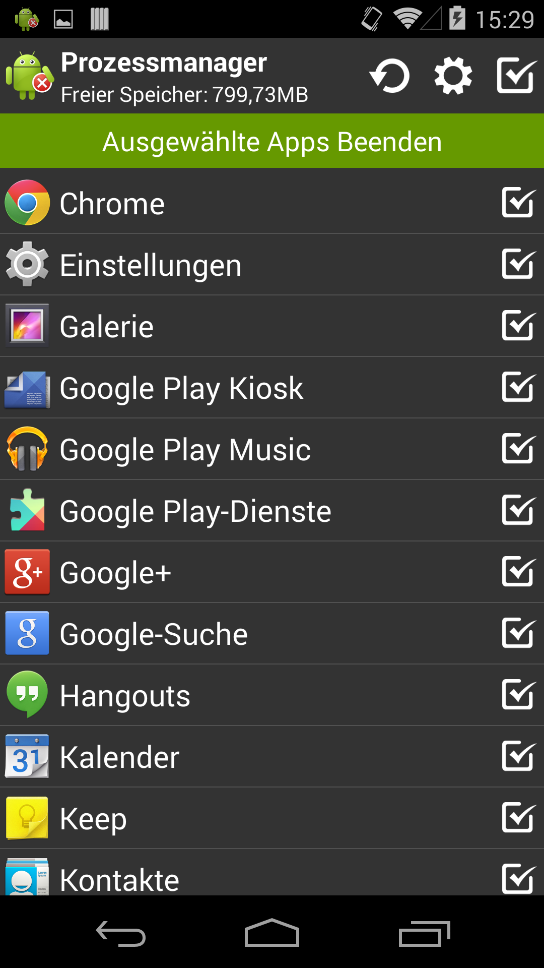 Android application Task Manager Pro (Task Killer) screenshort