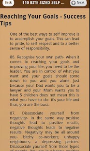 Free 110 Bite Sized Self Help Tips APK for Android