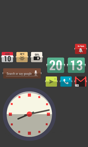 Flat Widgets For Zooper