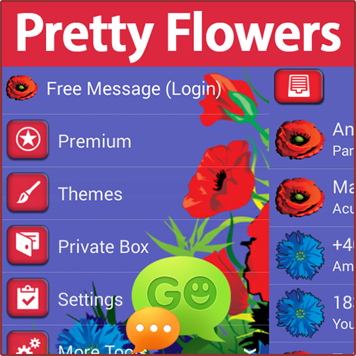 GO SMS Pro Pretty Flowers 娛樂 App LOGO-APP開箱王