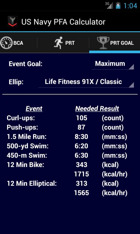 Navy Prt Workout Plan EOUA Blog