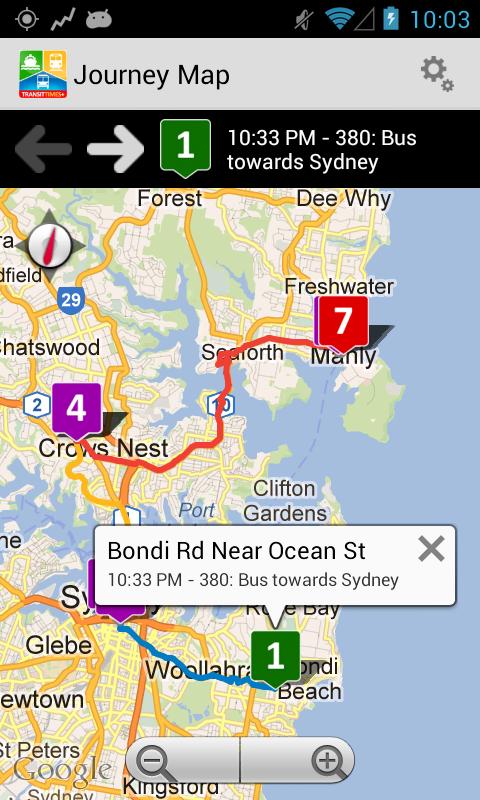 TransitTimes Screen 2