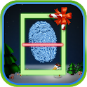 Christmas Fingerprint scanner icon