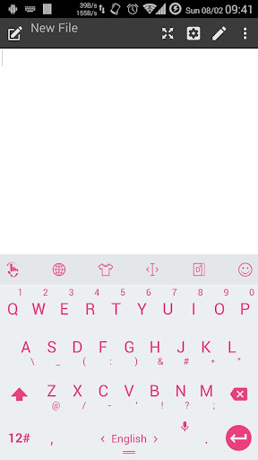 Theme TouchPal L White Pink