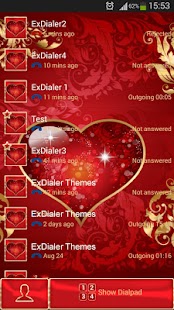 How to mod Heart Theme for ExDialer 1.7 unlimited apk for android