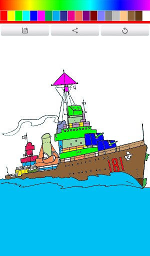 Coloring Book Ship