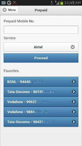 Mobile Recharge DTH Datacard