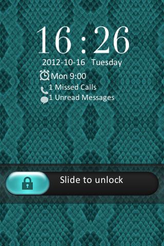 Go Locker Snake Skin Teal