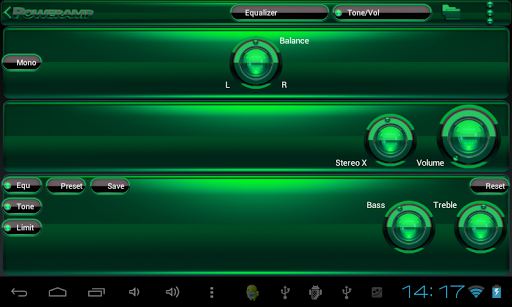 【免費音樂App】Poweramp skin Black Green-APP點子