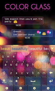 Color Glass GO Keyboard Theme Screenshots 4