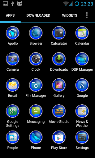 【免費個人化App】Blue Bubble Icon Pack-APP點子