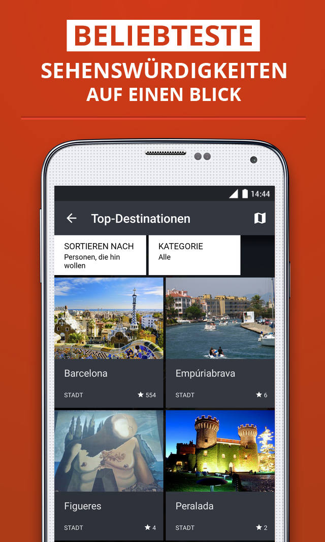 Costa Brava Premium Guide Screen 2