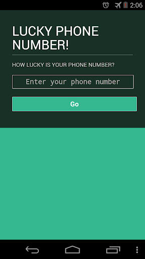 Lucky Phone Number