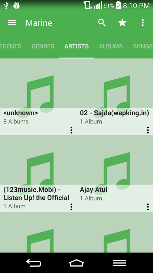 Marine Music Player - screenshot