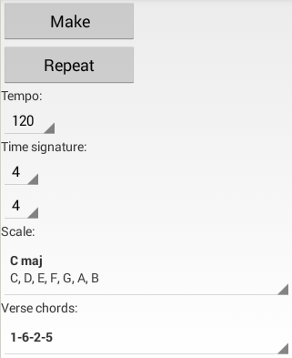Android application Fancy Composer (full) screenshort
