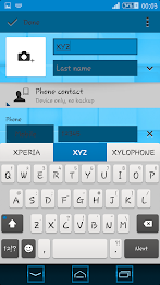 Tiles Blue Xperien Theme poster 8