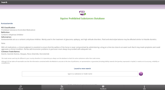 FEI CleanSport Database - screenshot thumbnail