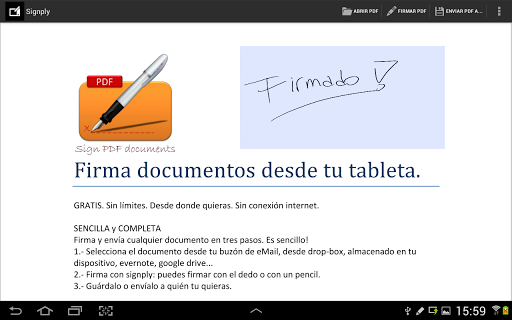 SIGNply: Firma manuscrita PDFs