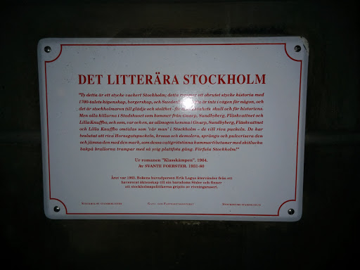Det Litterära Stockholm, Svante Foerster
