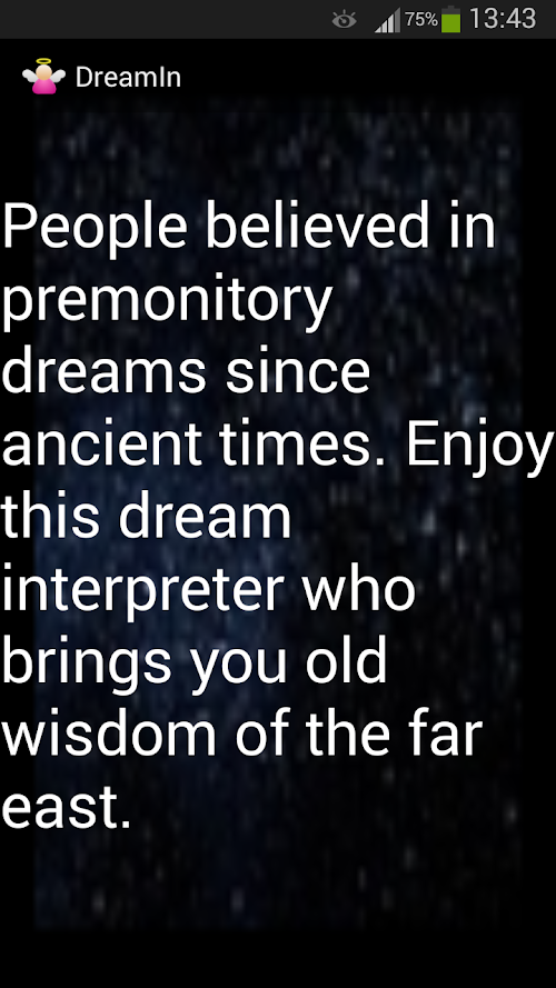 Android application DreamIn screenshort