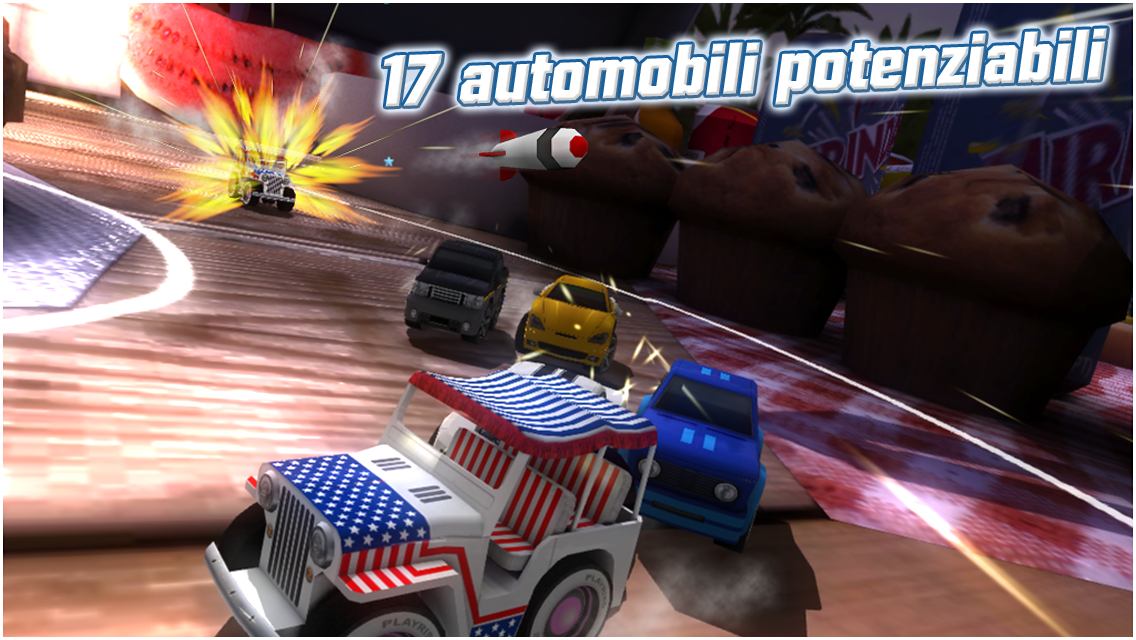  ANDROID   TABLE TOP RACING, super combattimenti su quattro ruote!!!!!