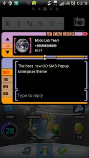 Enterprise GO SMS Popup theme