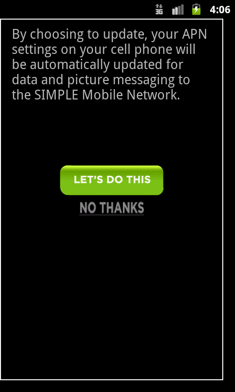 Simple mobile reup no fees