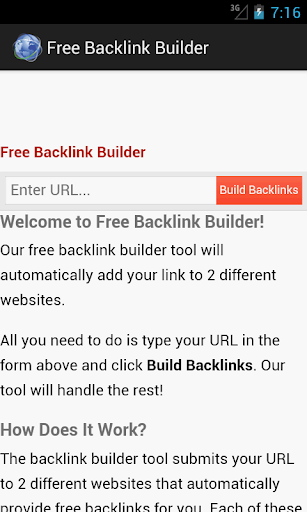 Free Backlink Builder