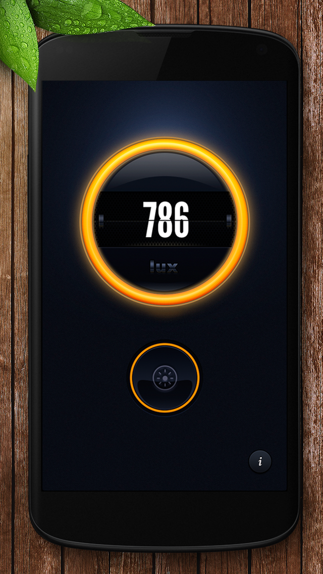 Android application Light Meter - lux measurement screenshort