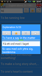 Swedish-English idioms Test Screenshots 2