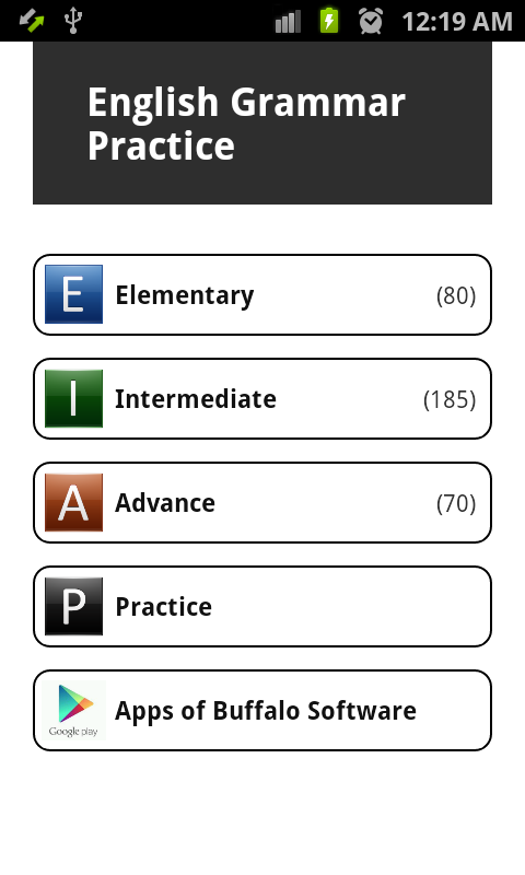 3350+ English Grammar Practice Screen 1