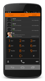 ExDialer theme KitKat inverted