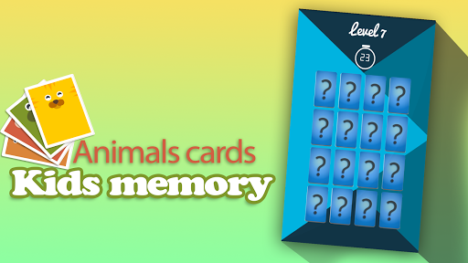 Kids memory: Animals cards