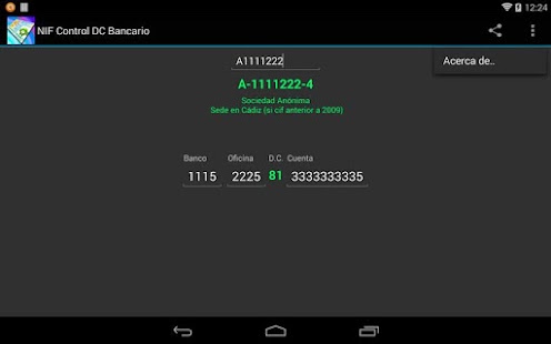 NIF Control DC Bancario Screenshots 0