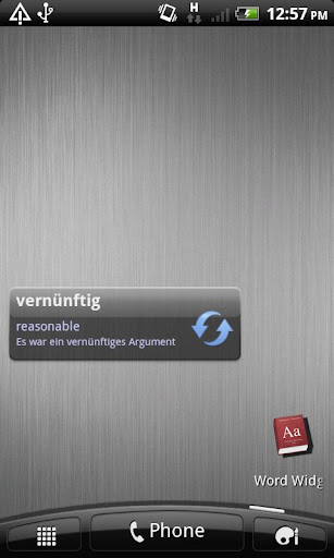 German Words Widget