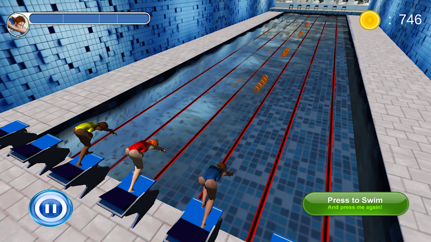 Swimming Race 3D Screen 1