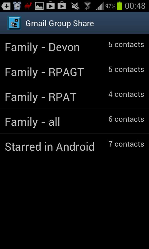 Group Share for Gmail Screen 1