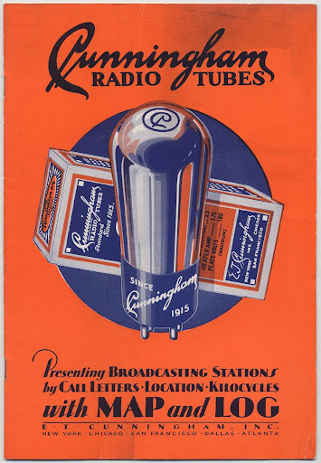 Cunningham Radio Tubes brochure