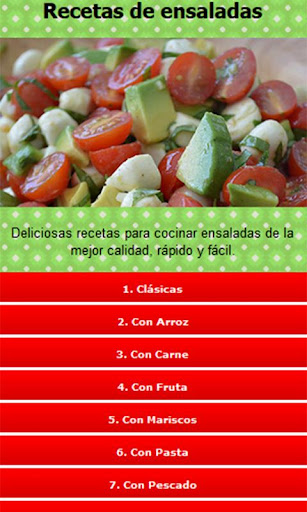 Recetas y Ensaladas