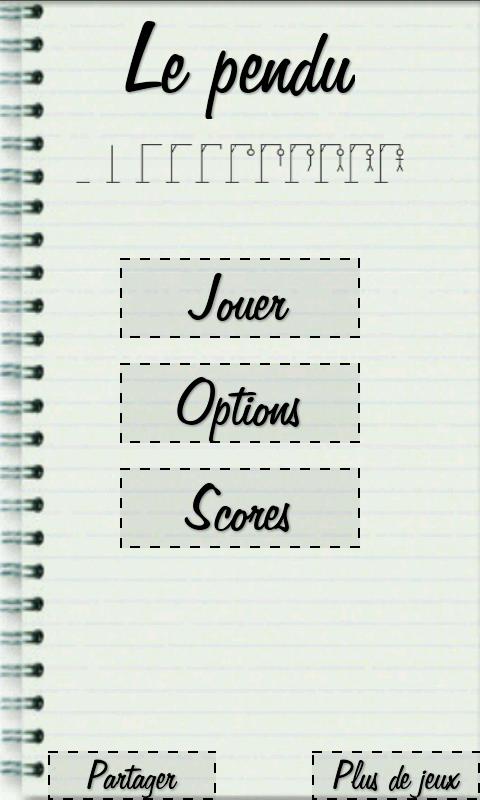 Android application Pendu - Jeu français gratuit screenshort