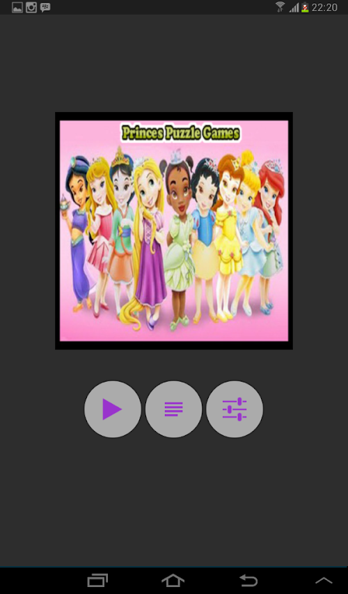 Android application Princess Puzzle Games screenshort