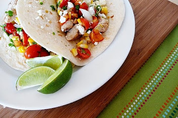 Soft Tacos With Chicken and Tomato-Corn Salsa