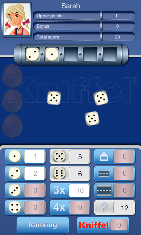Android application Kniffel ® screenshort