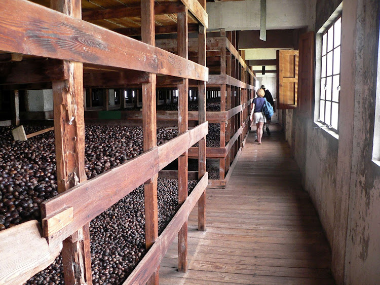 The nutmeg processing plant in Gouyave, Grenada.
