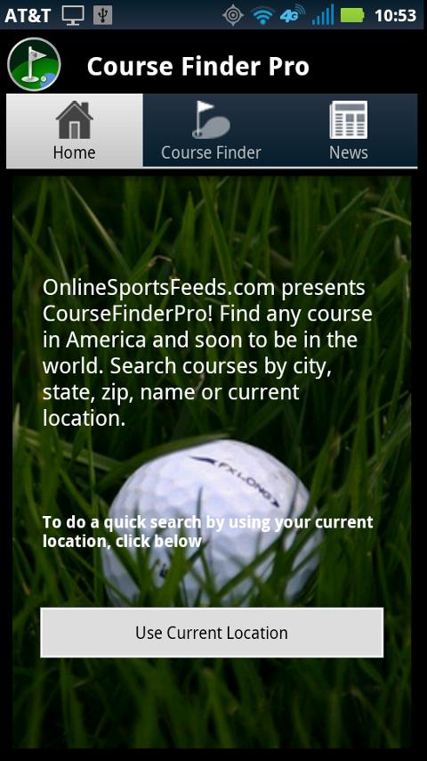 Golf Course Finder Pro Screen 2