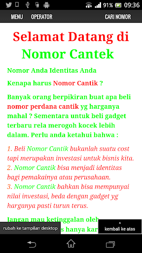 Nomor Cantek