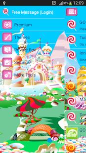 Download GO SMS Candy Land Theme APK for Android