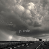 Road to storm by Adriana Bleau -  