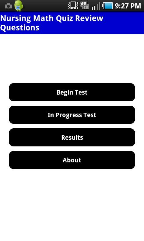 Android application Nursing Entrance Exam (Math) screenshort